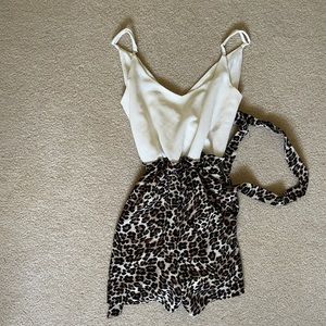 Lily Rose Leopard Print Romper